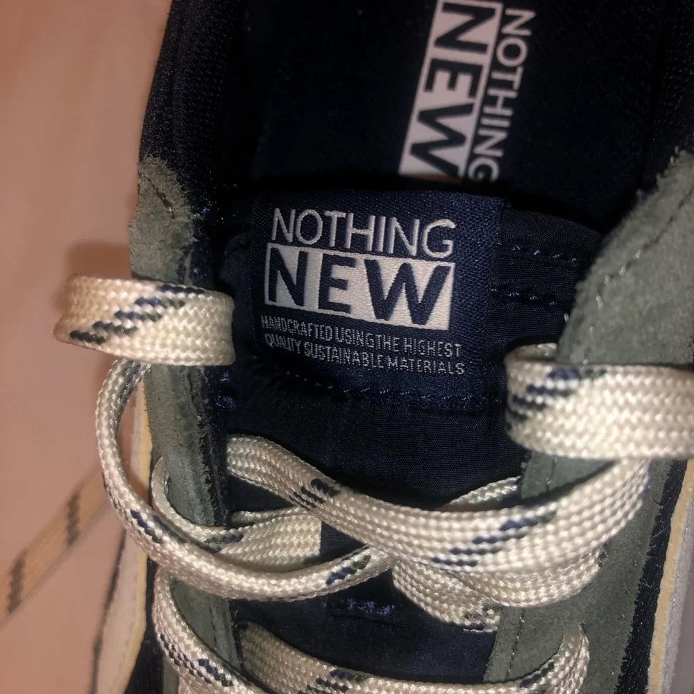 Nothing New Navy & Olive Green Men's Sneakers